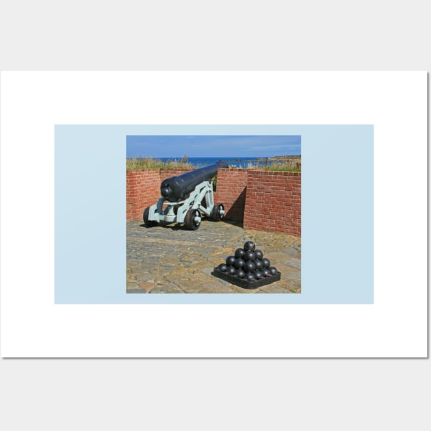 Cannon and Balls Wall Art by RedHillDigital